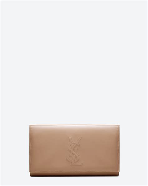 ysl clutch beige patent|ysl clutch bag with tassel.